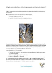Why Hydraulic Oil Temperature Needs to Be Controlled